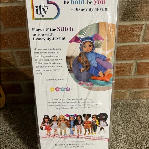 NEW Disney ILY 18” STITCH Doll in Blue Sleepwear VHTF STRAWBERRY BLONDE GIRL - Picture 7 of 9